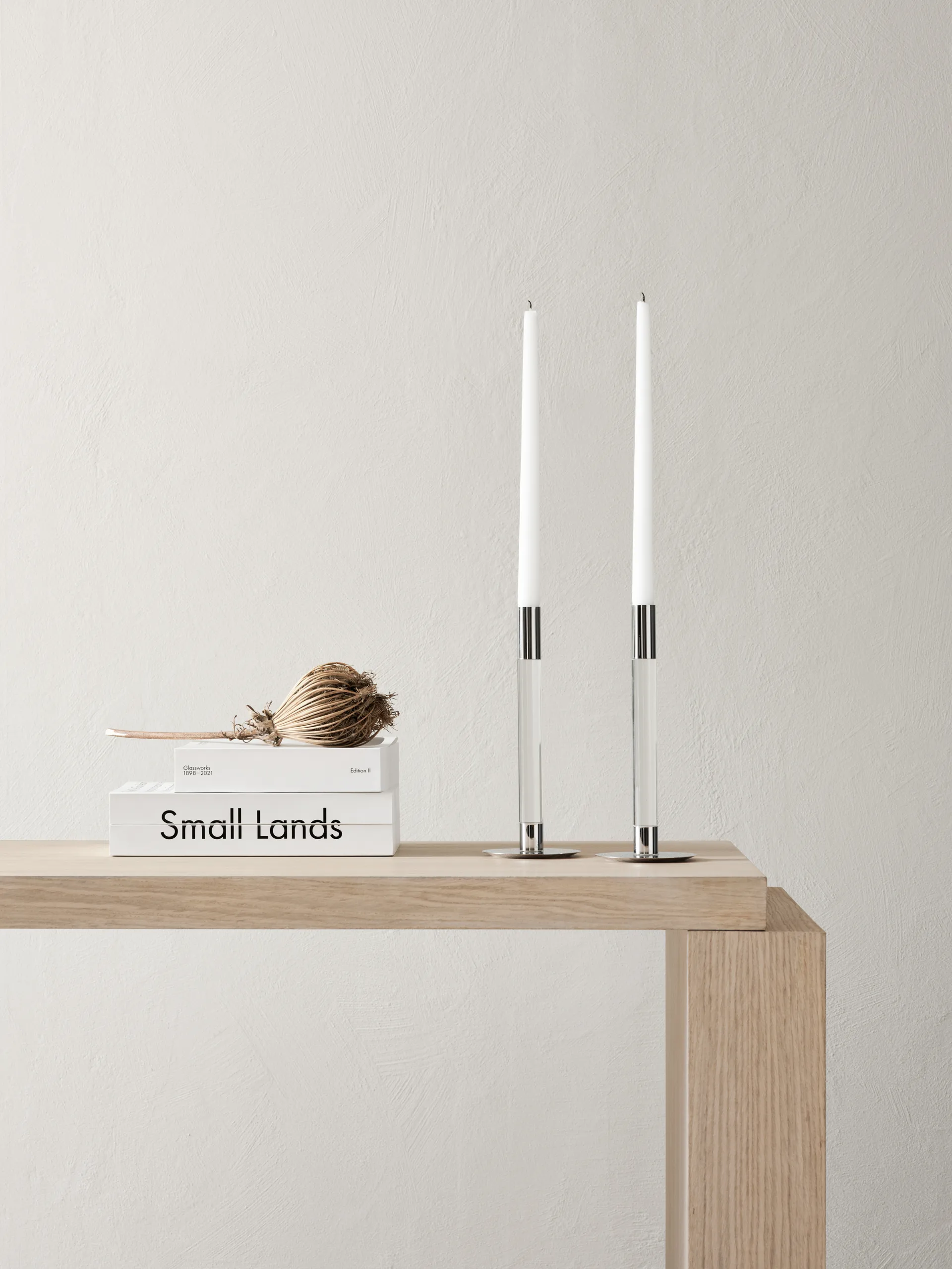 Candeliere Lumiere 26,5 cm confezione da 2, Trasparente Orrefors