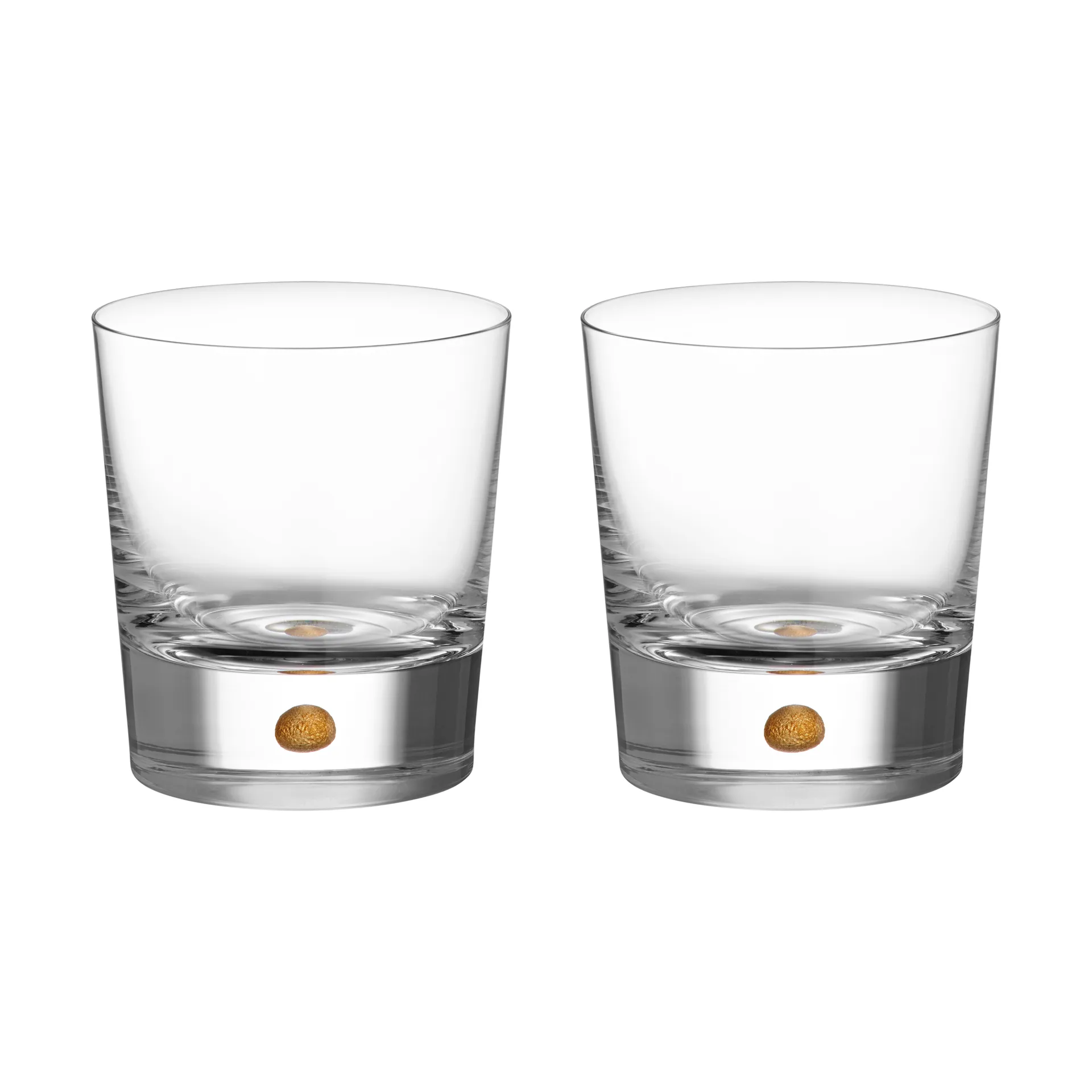 Intermezzo Double Old Fashioned 40 cl, confezione da 2, Oro Orrefors