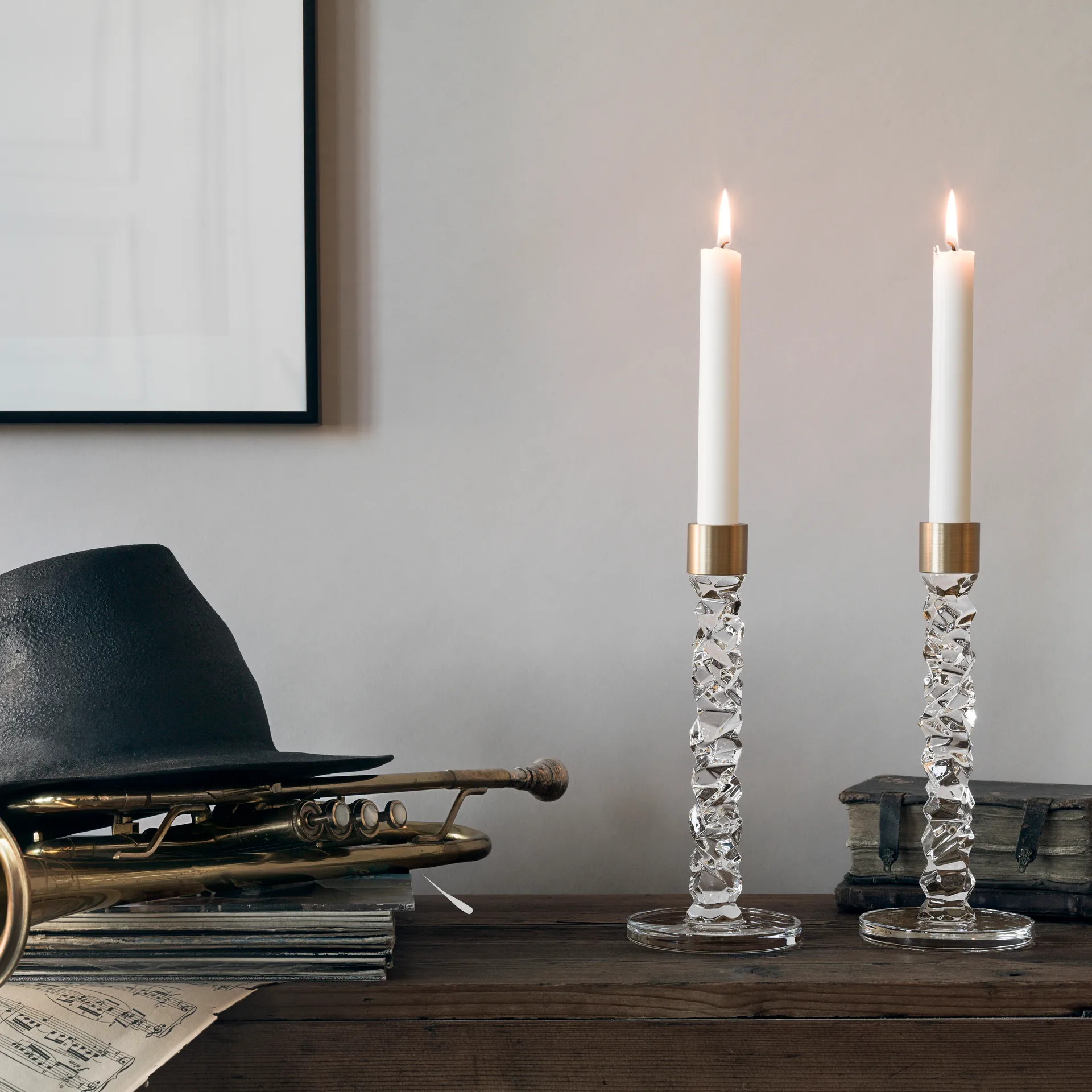 Portacandele Carat ottone confezione da 2, confezione da 2 Orrefors