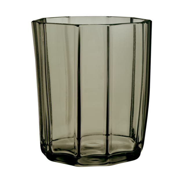 Portacandele Reed 8,5 cm - Verde muschio - Orrefors