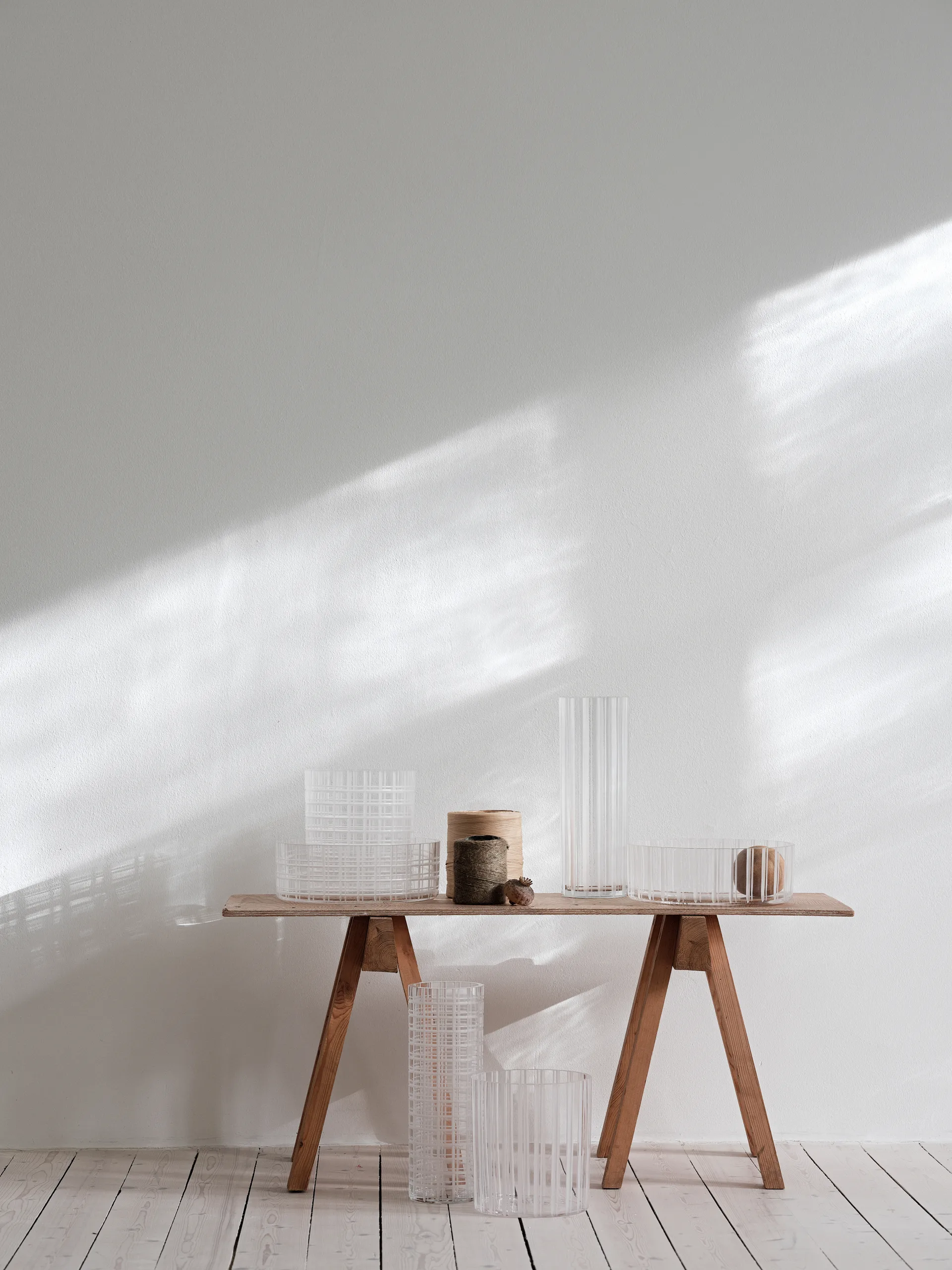 Vaso Cut in number 33 cm, Scacchiera Orrefors