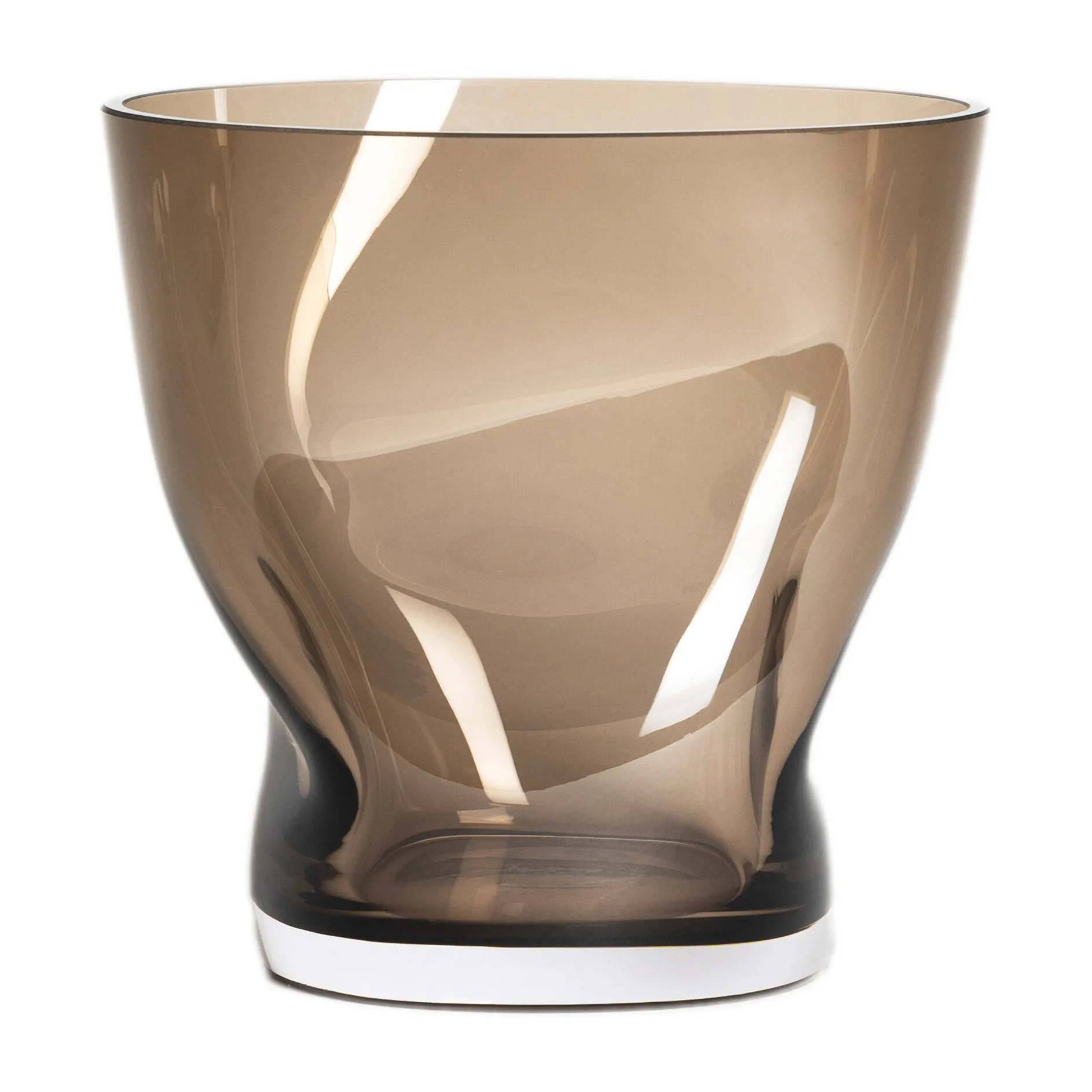 Vaso per tulipani Squeeze 18 cm, Marrone Orrefors