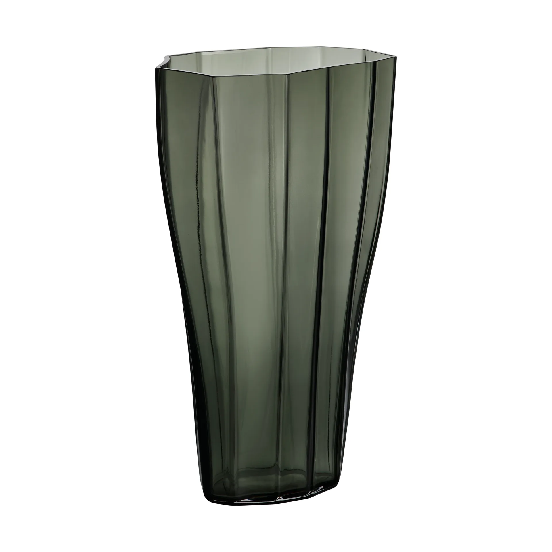 Vaso Reed 30 cm, Verde muschio Orrefors
