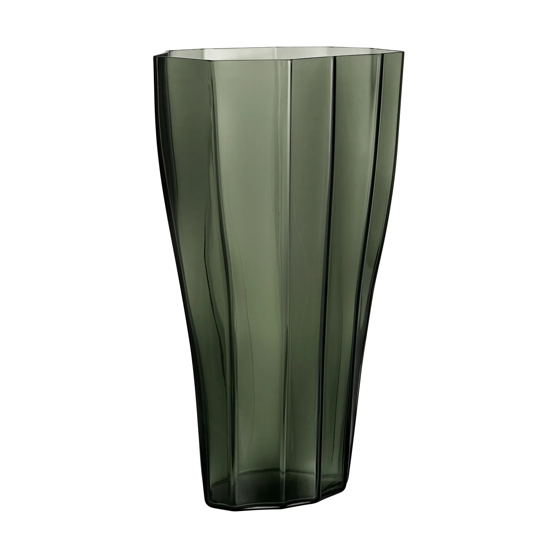 Vaso Reed 50 cm, Verde muschio Orrefors