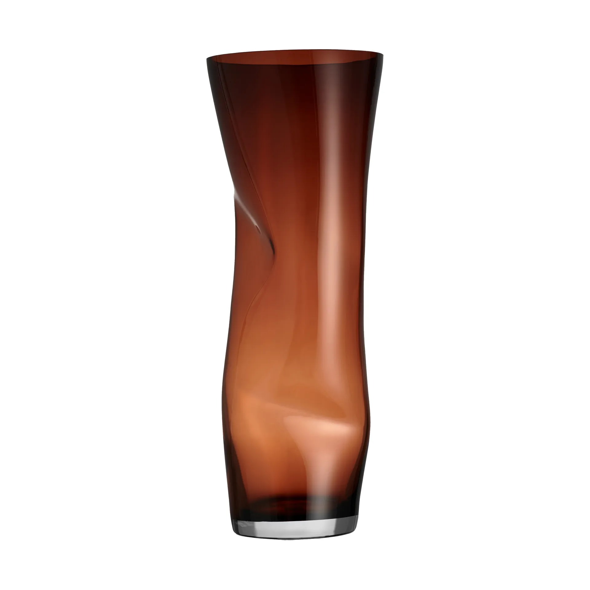 Vaso Squeeze, Sunset brown Orrefors