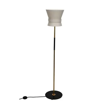 Bow lampada da terra - Ottone grezzo-cream white, small 147 cm - Örsjö Belysning