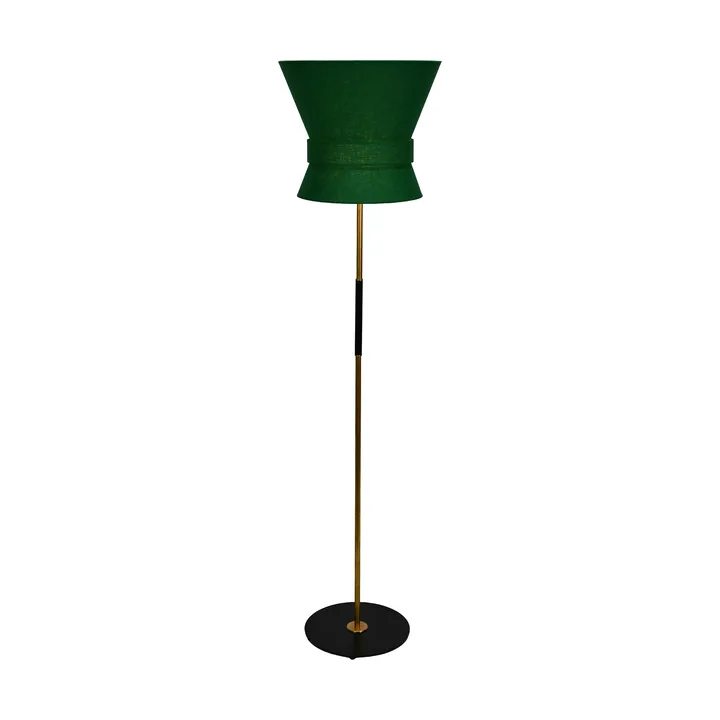 Bow lampada da terra - Ottone grezzo-emerald green, grande 159 cm - Örsjö Belysning