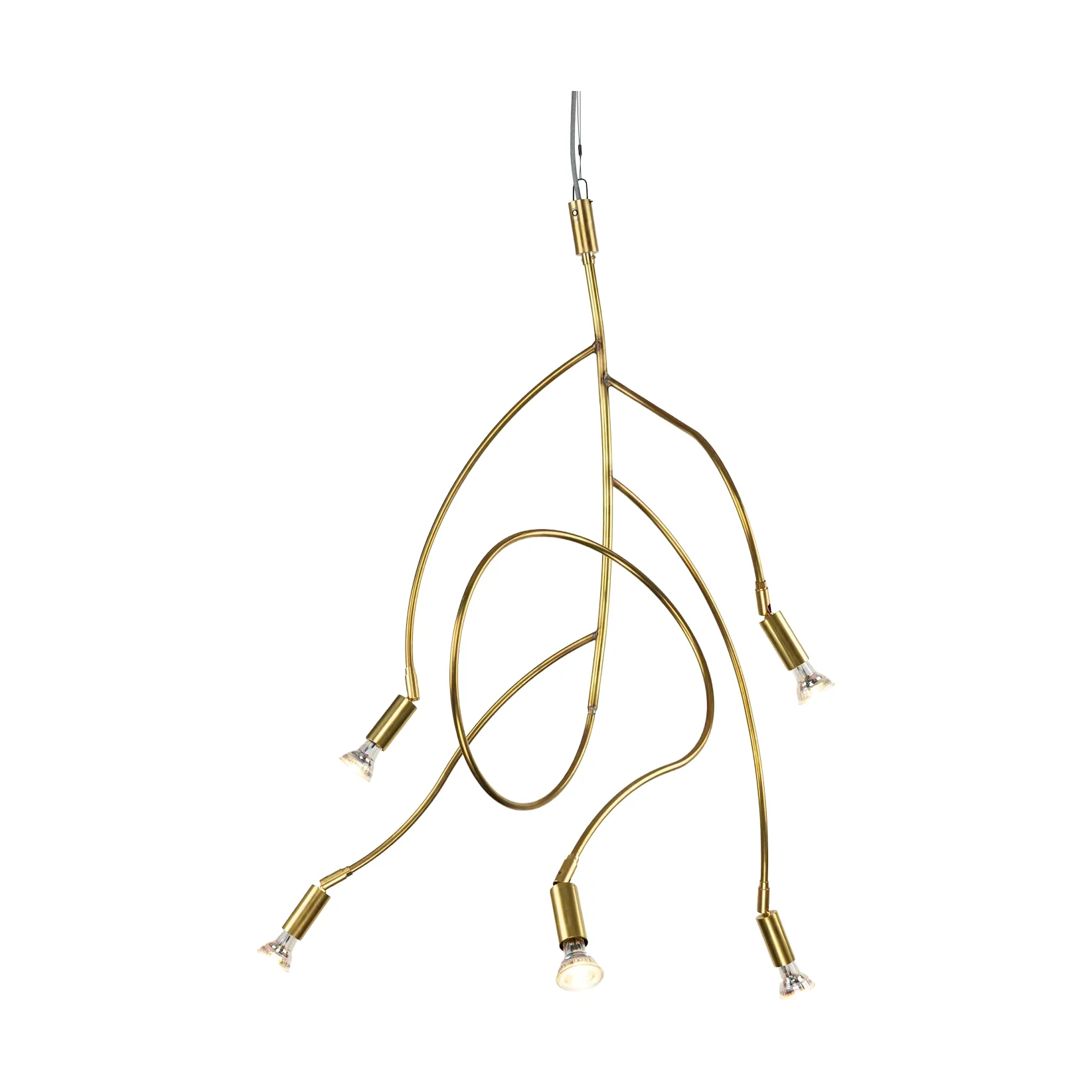 Lampada da soffitto Ranka 5, Ottone grezzo Örsjö Belysning