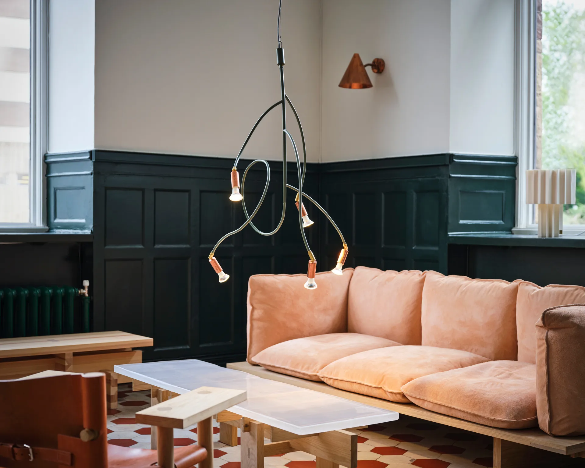 Lampada da soffitto Ranka 5, Rosso Örsjö Belysning