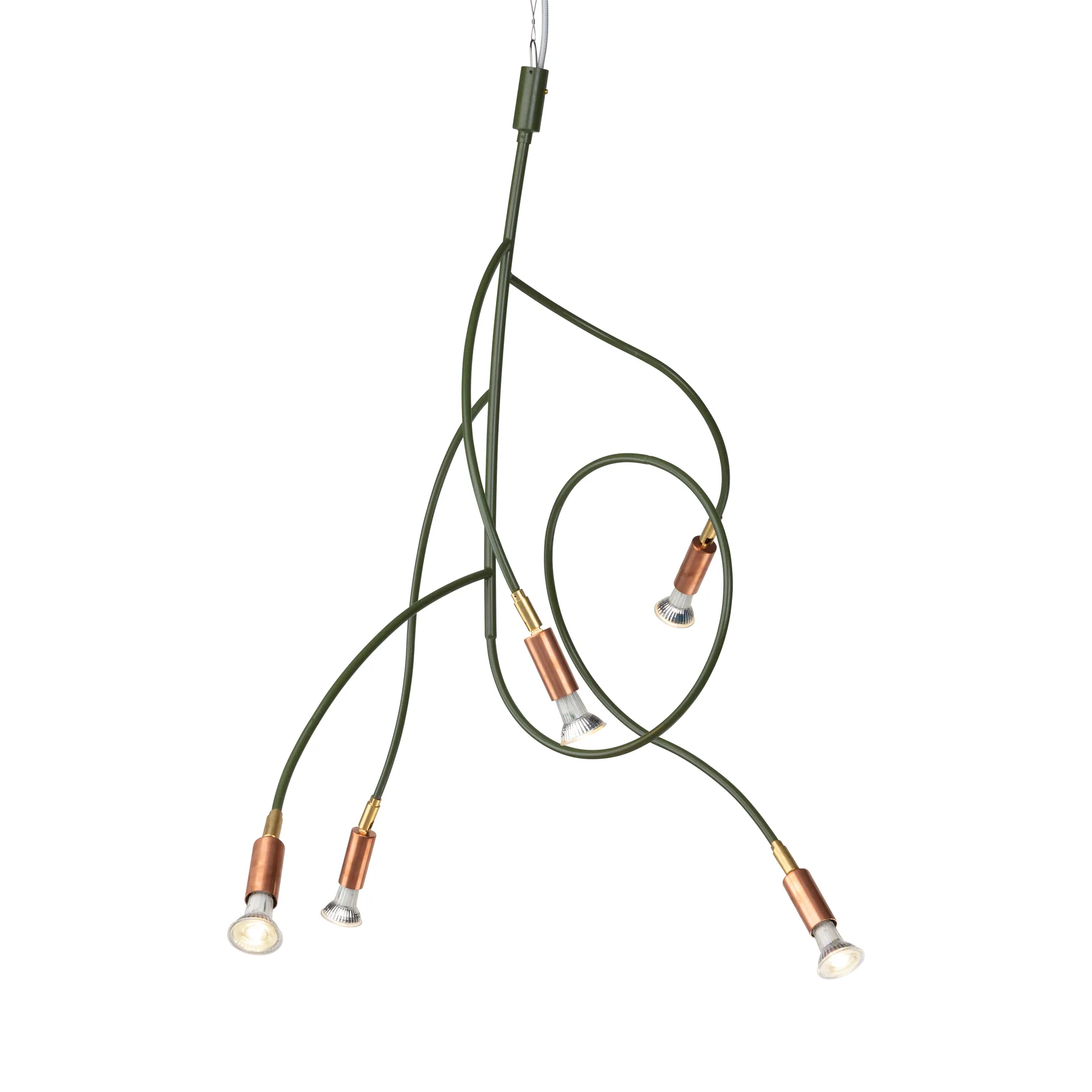 Lampada da soffitto Ranka 5, Verde oliva Örsjö Belysning