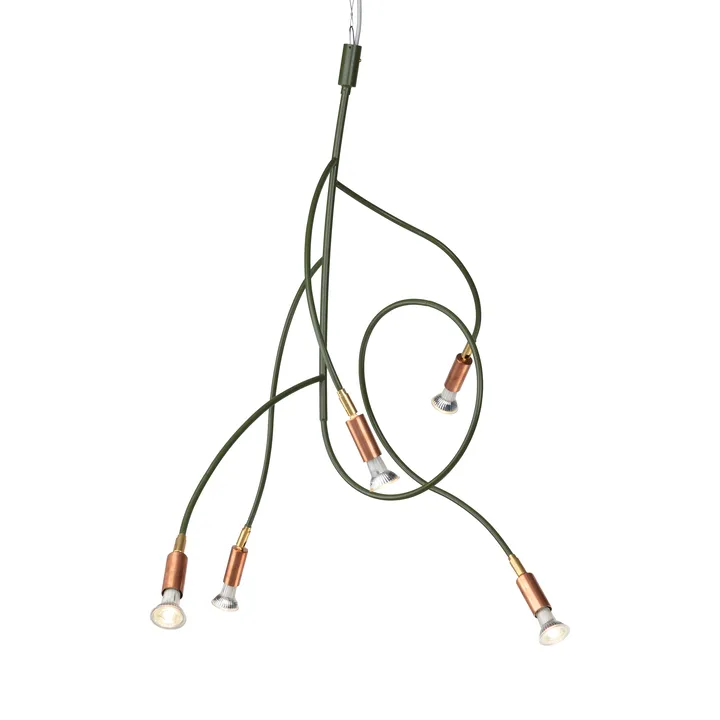 Lampada da soffitto Ranka 5 - Verde oliva - Örsjö Belysning