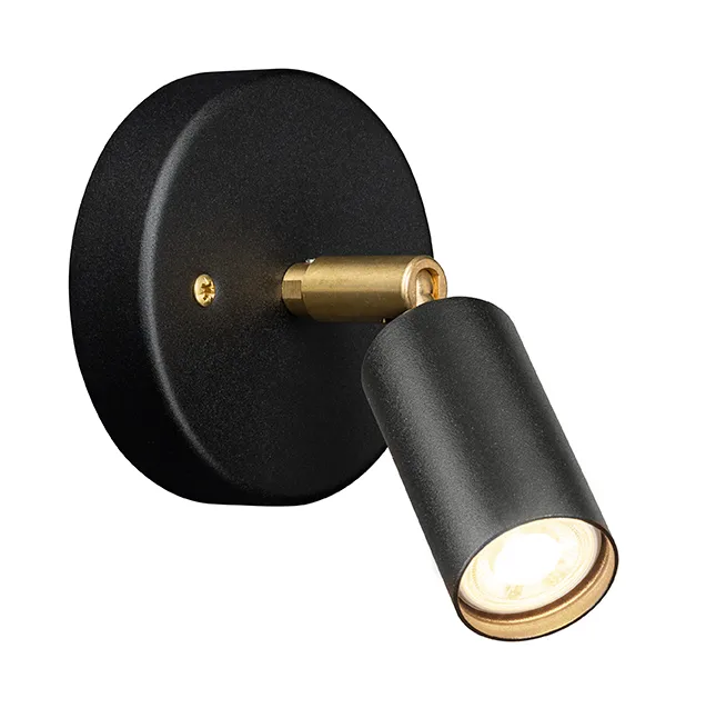 Lampada da soffitto/parete montaggio fisso Starlight 1 - Nero verniciatura strutturata RAL 9005 - Örsjö Belysning