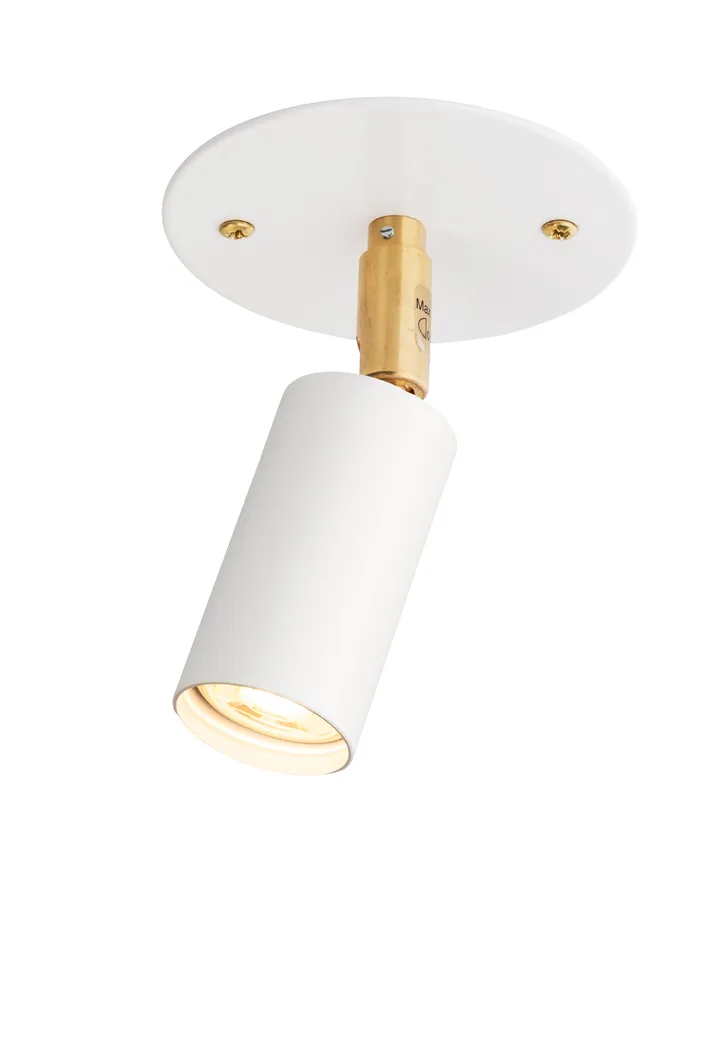 Lampada da soffitto/parete piatto montaggio fisso Starlight 1 - Bianco verniciatura strutturata RAL 9016 - Örsjö Belysning