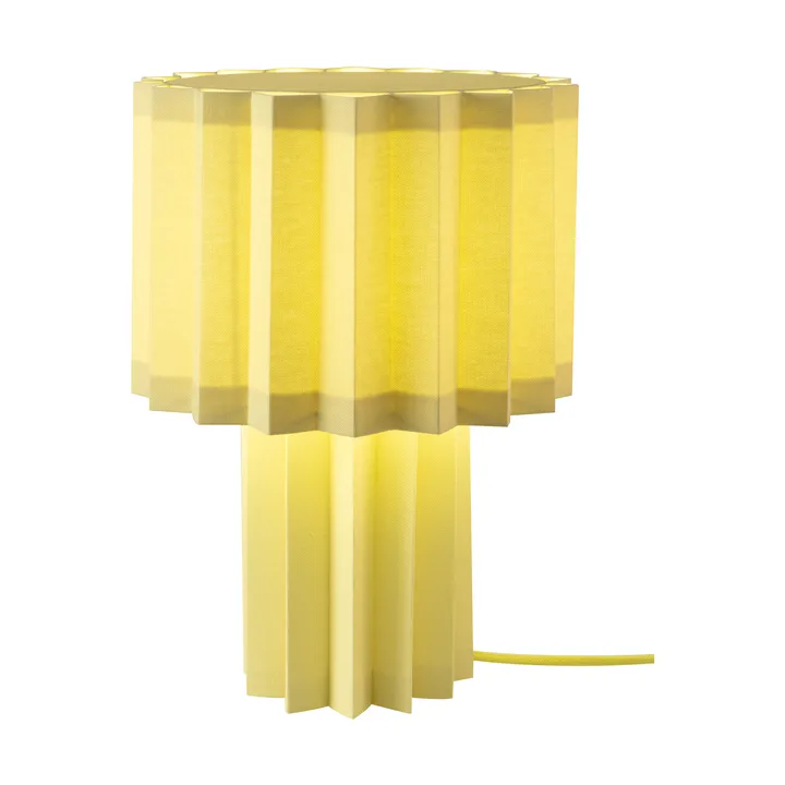Lampada da tavolo in tessuto Plissé - Giallo - Örsjö Belysning