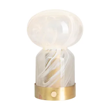 Lampada da tavolo portatile Essence Cloudy - Ottone-vetro - Örsjö Belysning