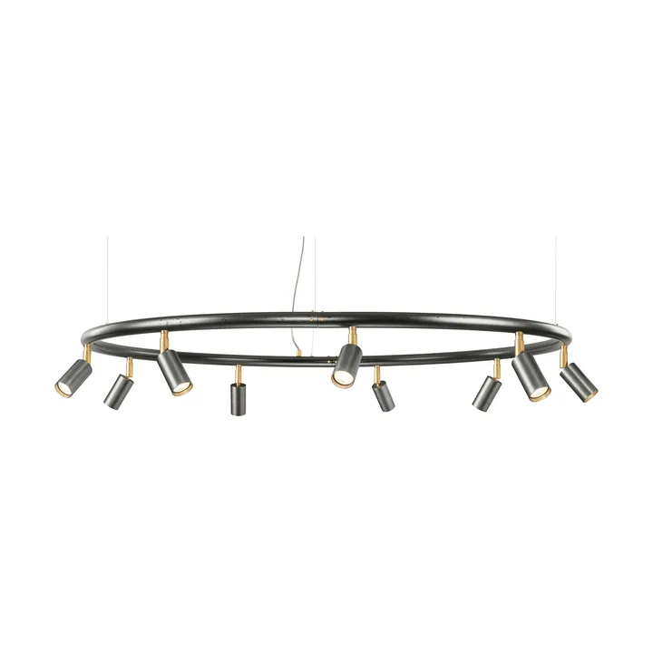 Lampada rotonda da parete e soffitto Ø100 cm Starlight - Acciaio grezzo - Örsjö Belysning
