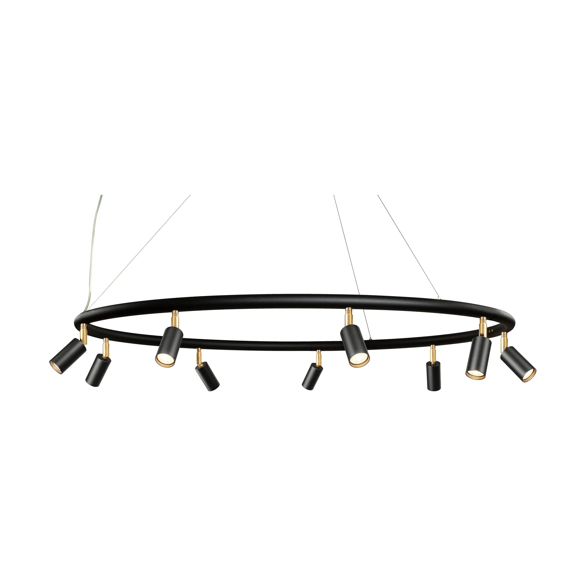 Lampada rotonda da parete e soffitto Ø100 cm Starlight, Nero verniciatura strutturata RAL 9005 Örsjö Belysning