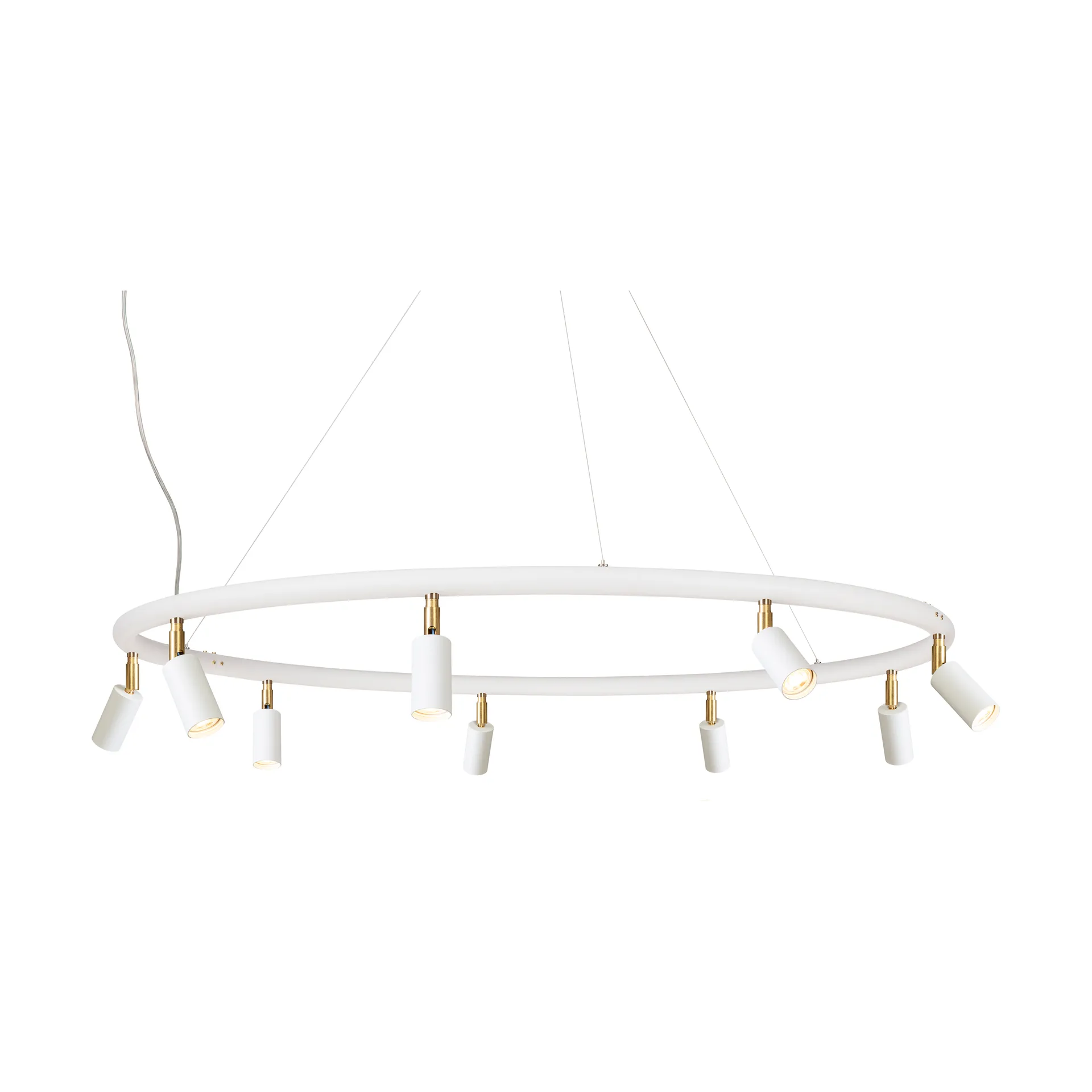 Lampada rotonda da parete e soffitto Ø100 cm Starlight, Verniciatura strutturata bianca RAL 9016 Örsjö Belysning
