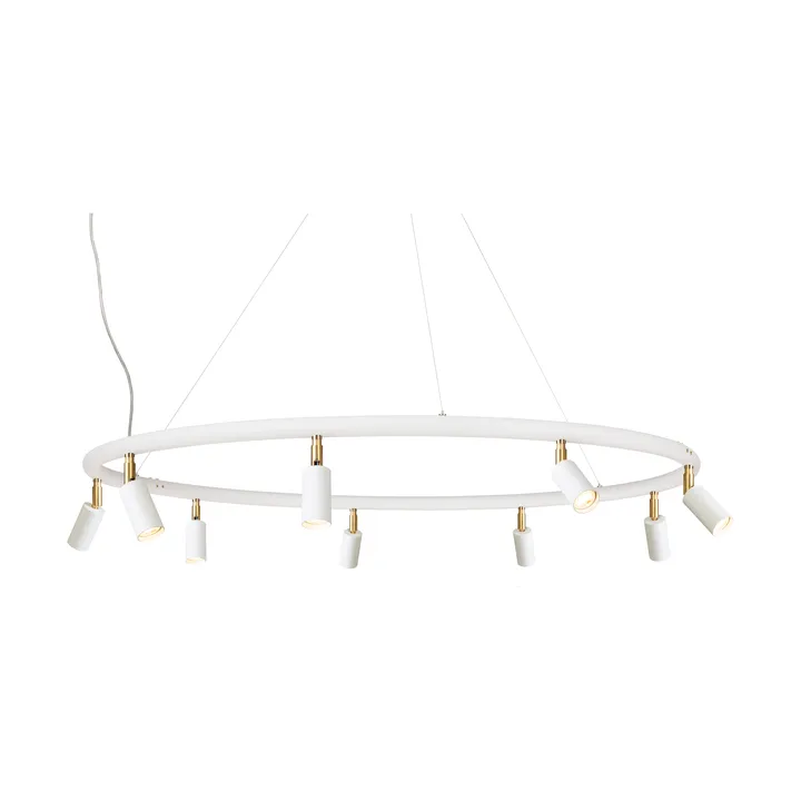 Lampada rotonda da parete e soffitto Ø100 cm Starlight - Verniciatura strutturata bianca RAL 9016 - Örsjö Belysning