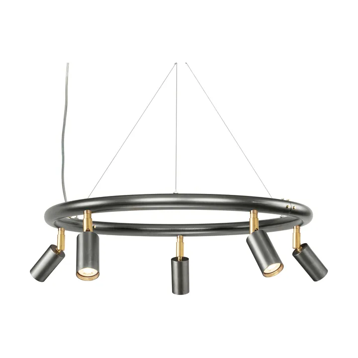 Lampada rotonda da parete e soffitto Ø60 cm Starlight - Acciaio grezzo - Örsjö Belysning