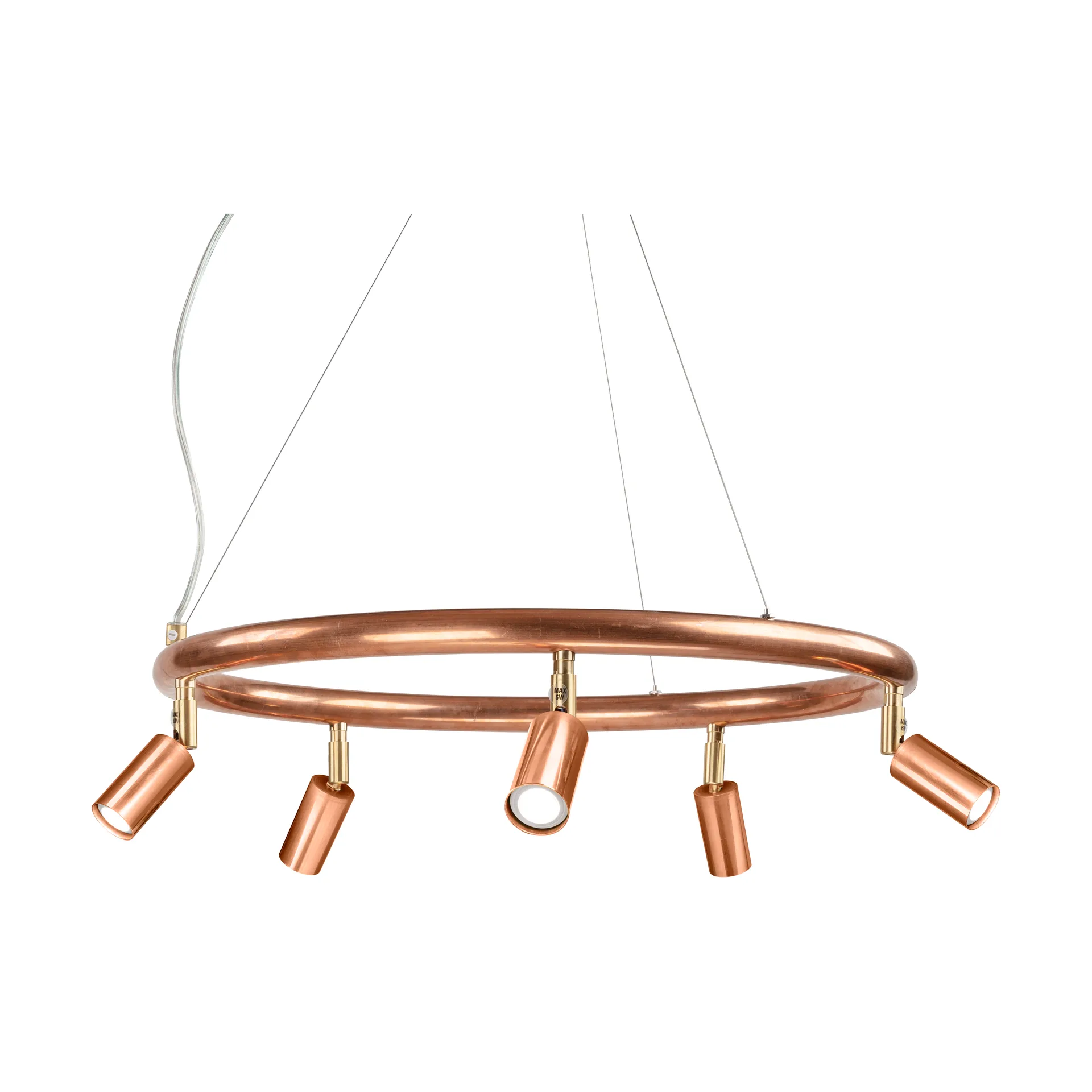 Lampada rotonda da parete e soffitto Ø60 cm Starlight, Rame grezzo Örsjö Belysning