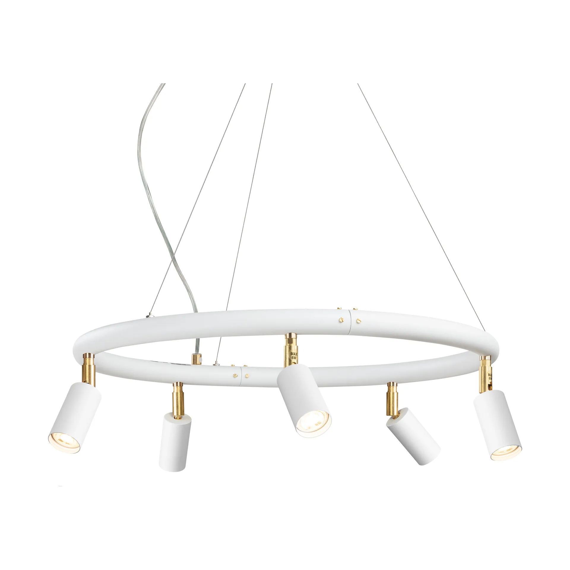 Lampada rotonda da parete e soffitto Ø60 cm Starlight, Verniciatura strutturata bianca RAL 9016 Örsjö Belysning