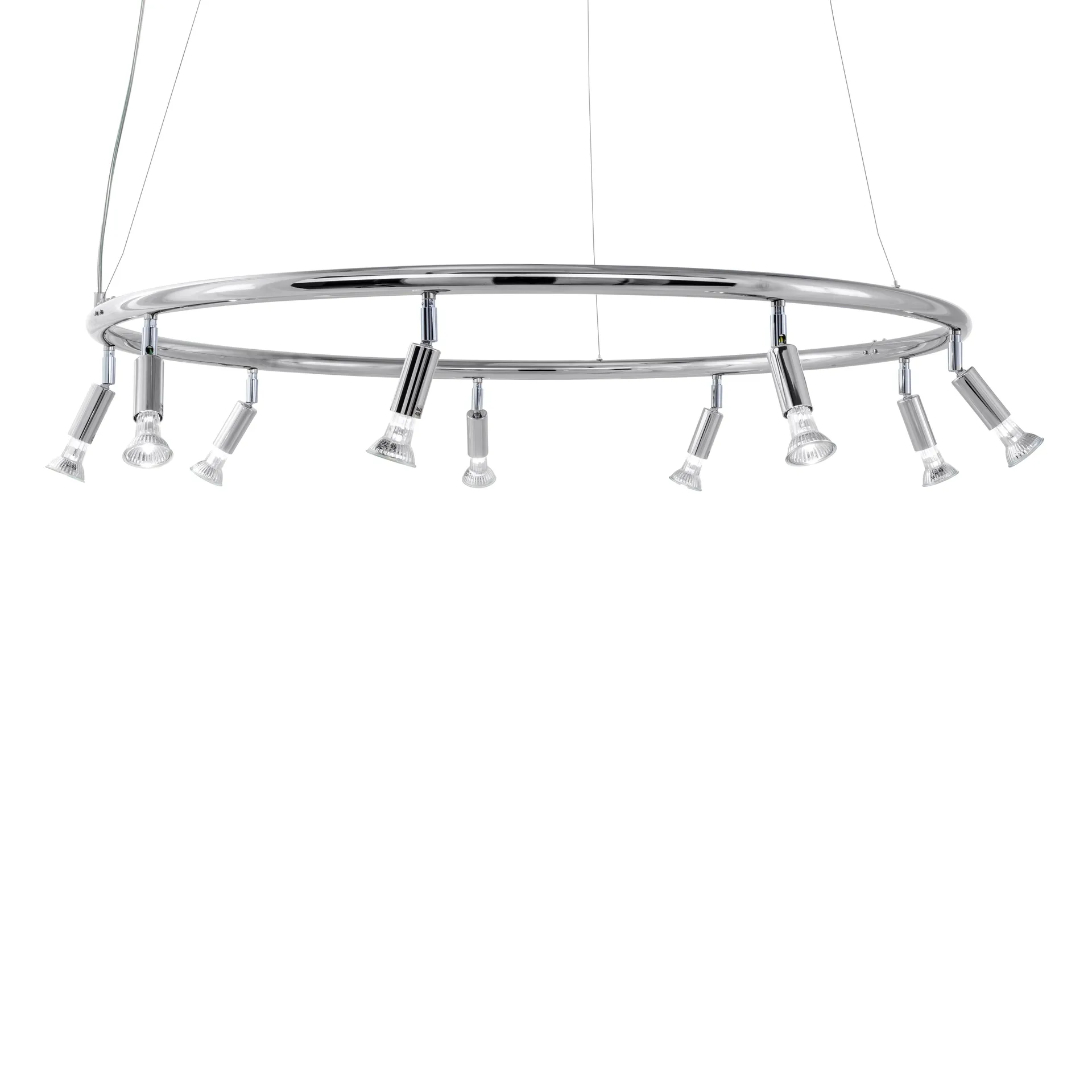 Lampada rotonda Star 9 Ø100 cm, ottone nichelato Örsjö Belysning