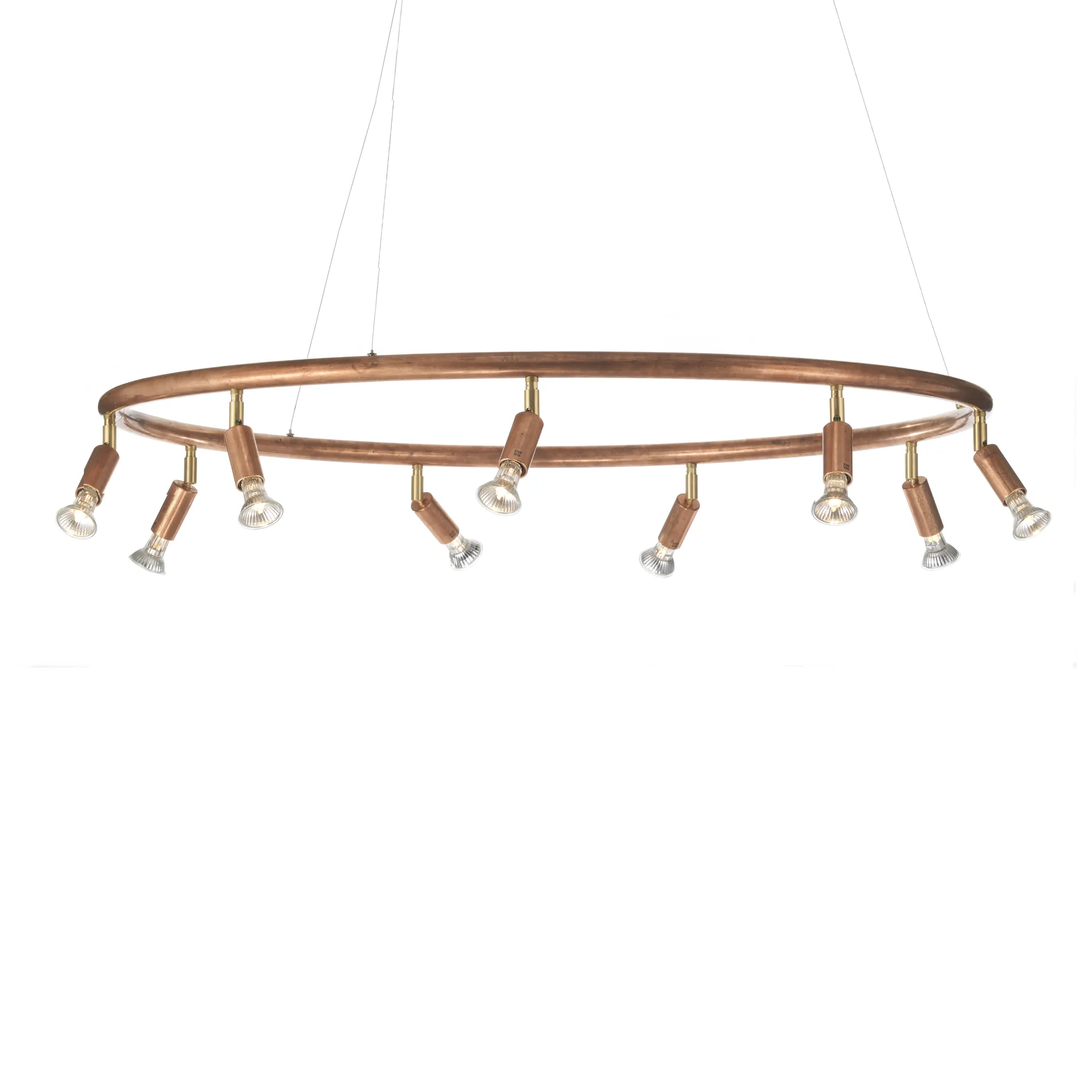 Lampada rotonda Star 9 Ø100 cm, rame grezzo Örsjö Belysning