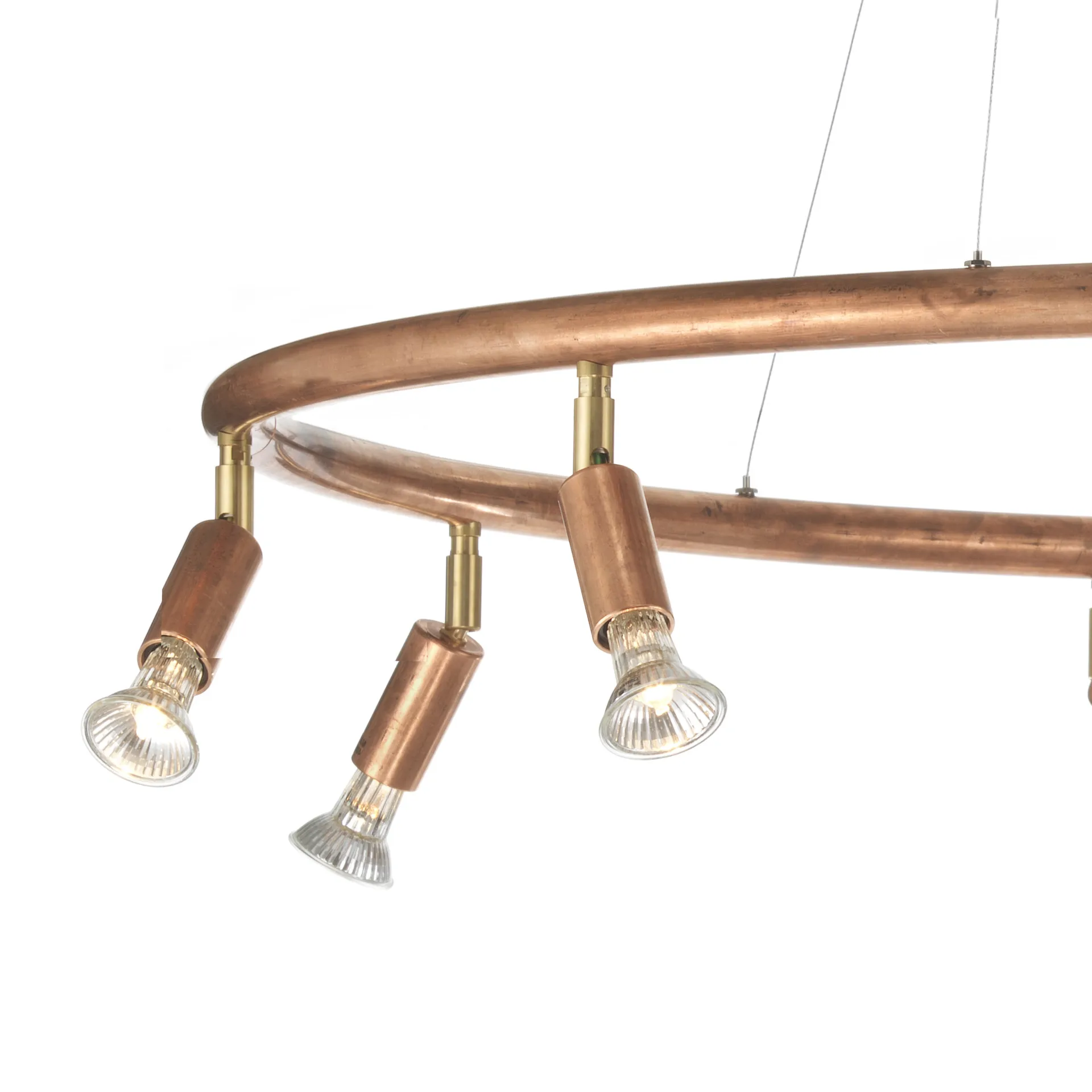 Lampada rotonda Star 9 Ø100 cm, rame grezzo Örsjö Belysning