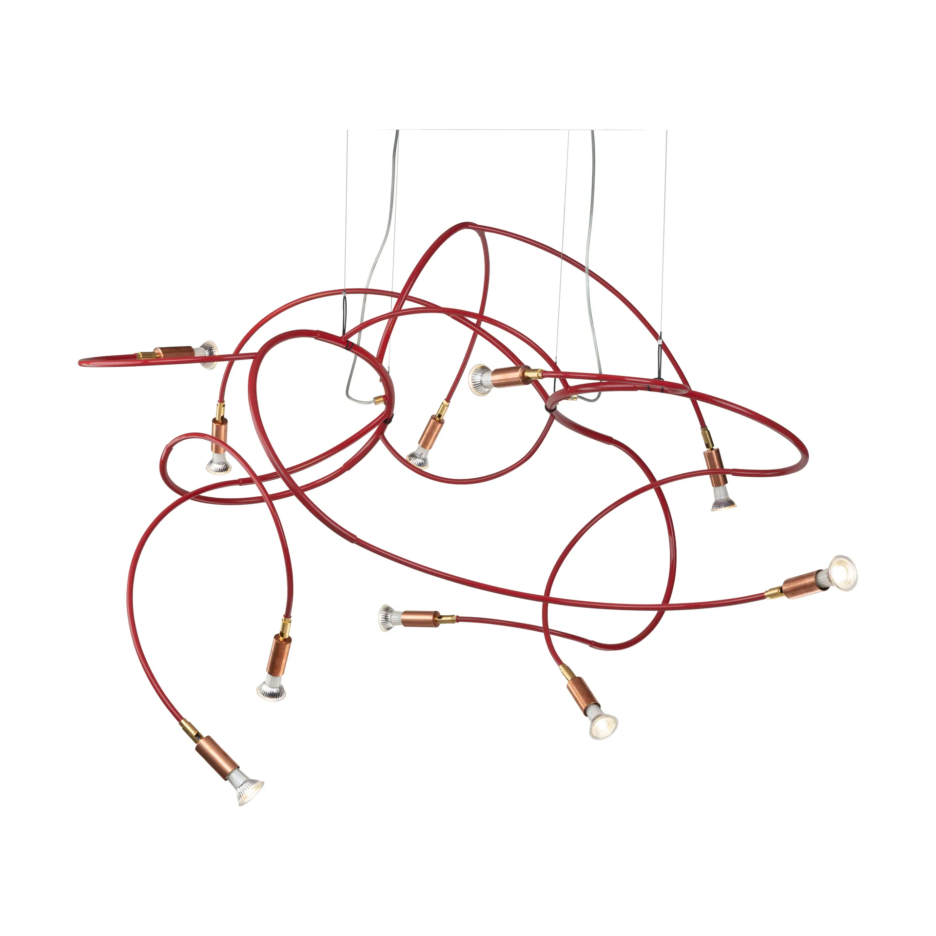 Lampadario Andromeda 108 cm, Acciaio rosso Örsjö Belysning