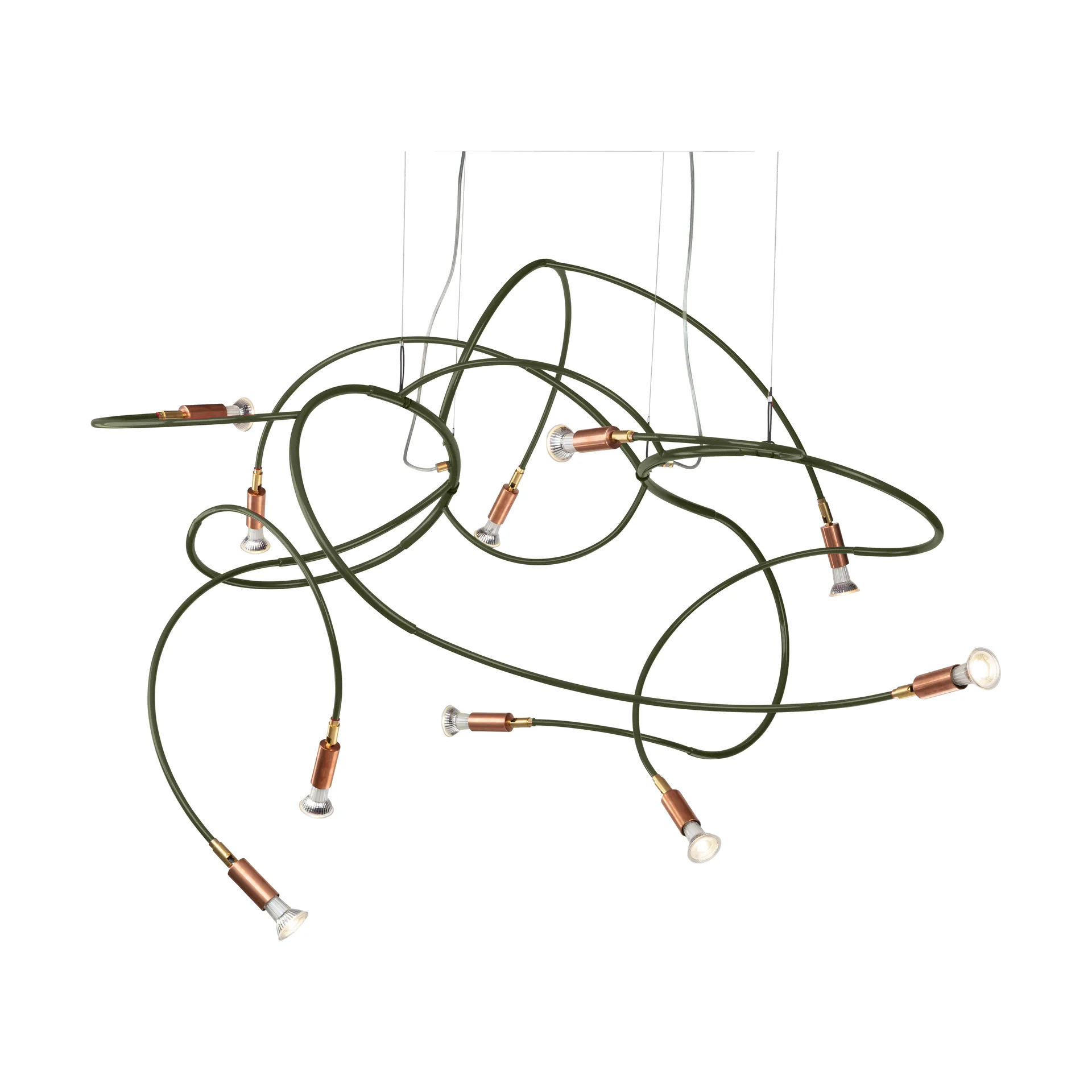 Lampadario Andromeda 108 cm, Acciaio verde Örsjö Belysning