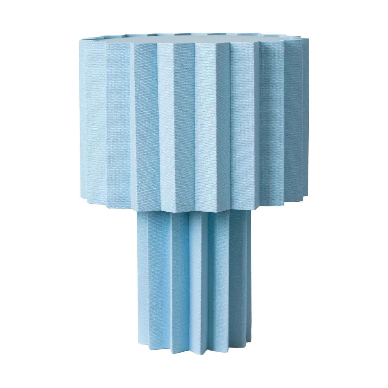 Plissé lampada da tavolo in tessuto, Azzurro chiaro, 40,9 cm Örsjö Belysning