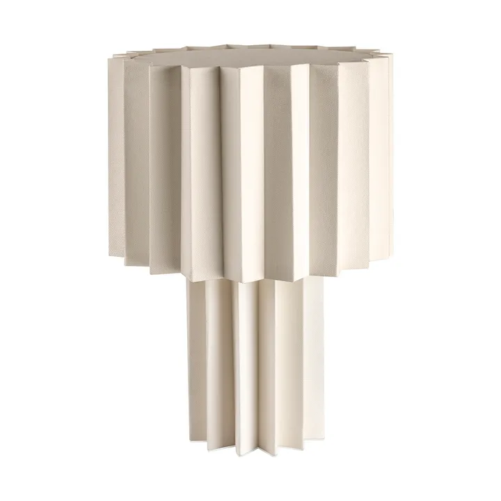 Plissé lampada da tavolo in tessuto - Bianco, 40,9 cm - Örsjö Belysning