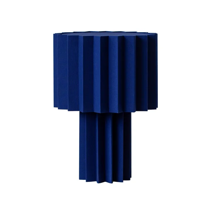 Plissé lampada da tavolo in tessuto - Blu, 40,9 cm - Örsjö Belysning