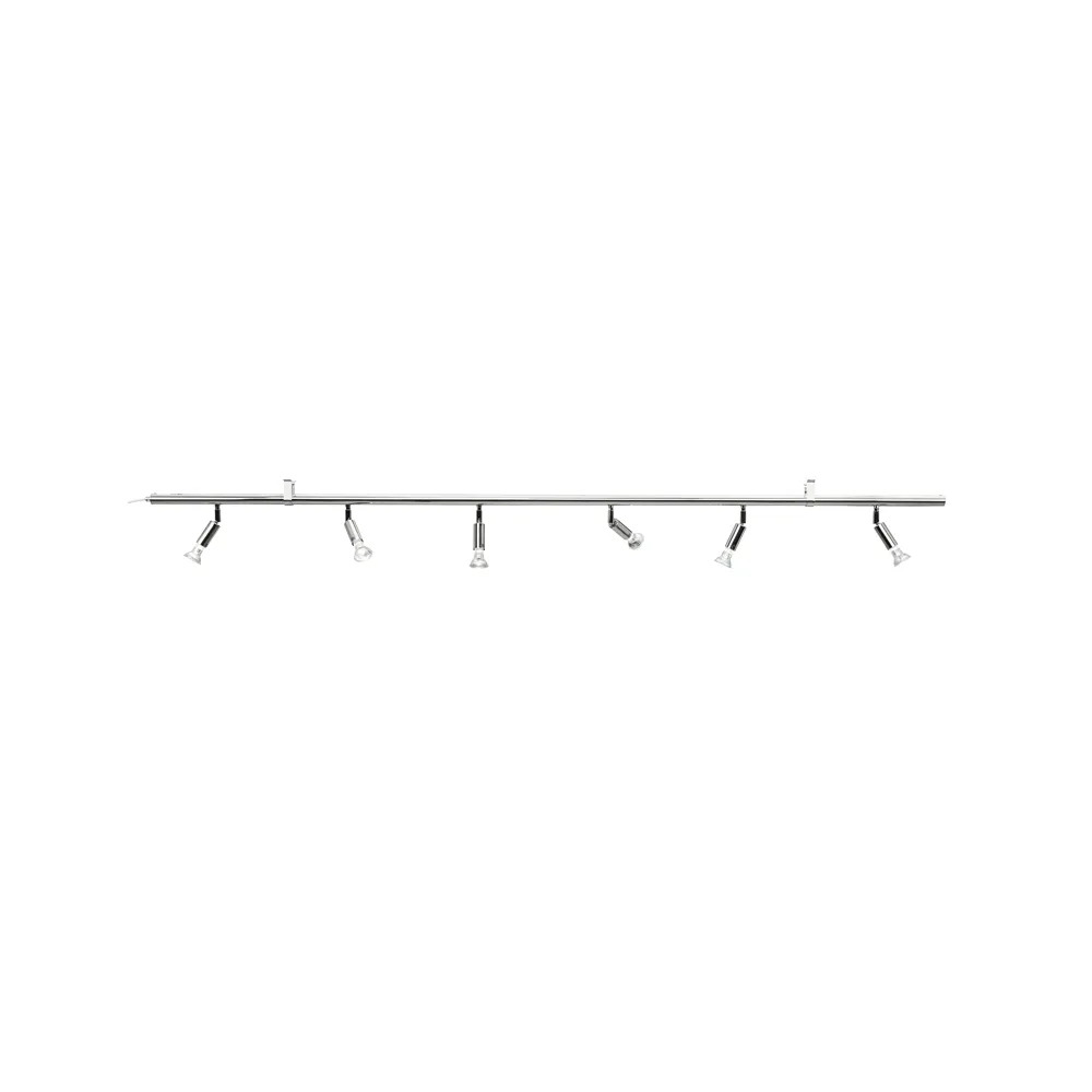 Star 6 lampada da parete e soffitto, Ottone nichelato, 200 cm Örsjö Belysning