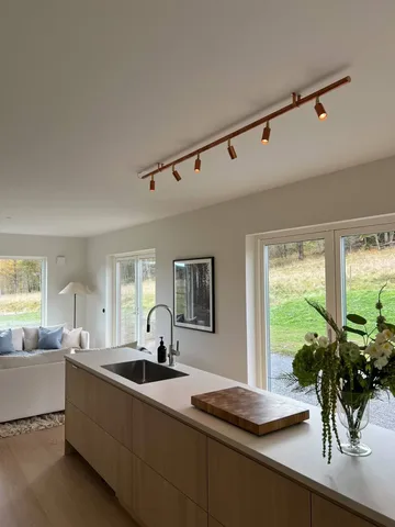Star 6 lampada da parete e soffitto - Rame, 200 cm - Örsjö Belysning