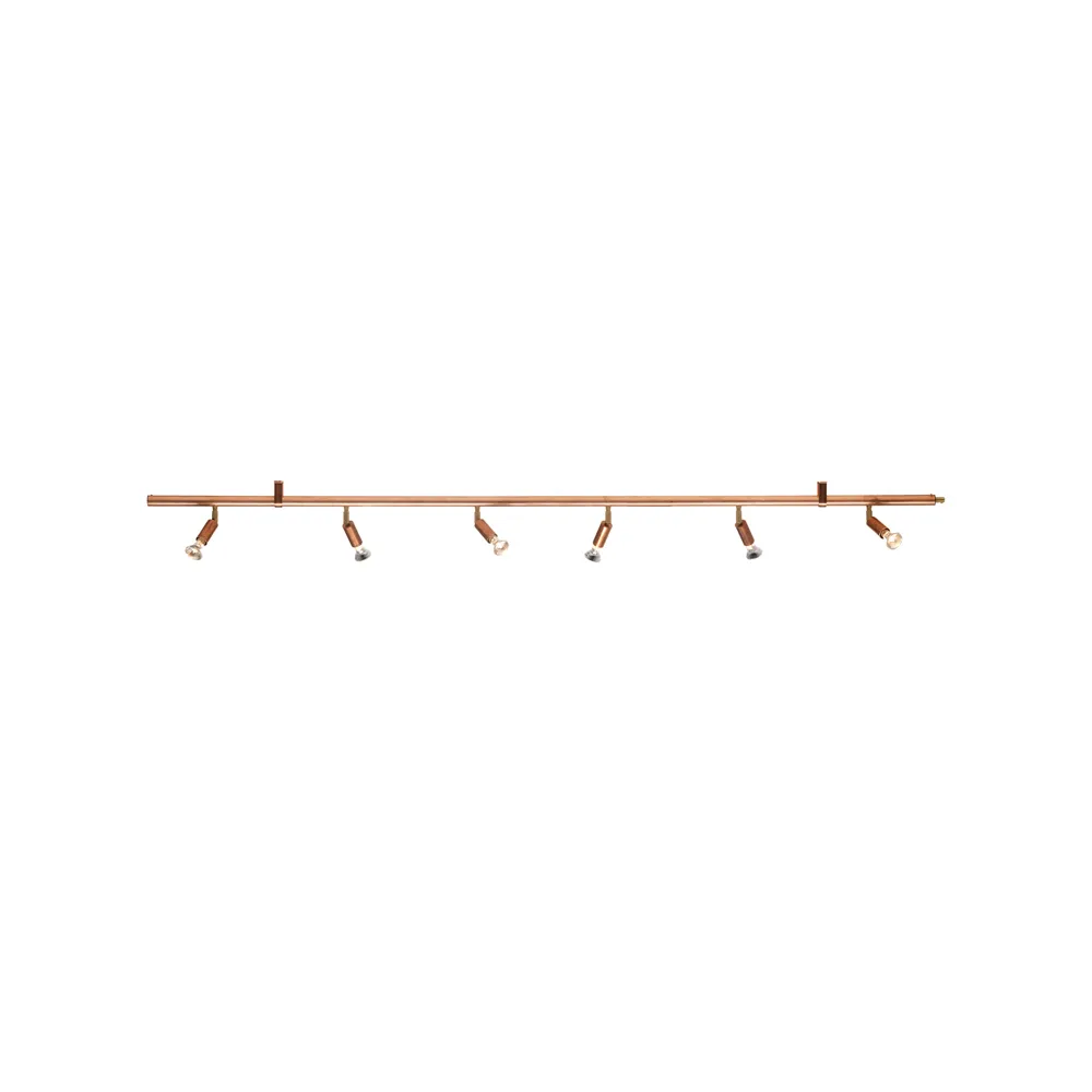 Star 6 lampada da parete e soffitto, Rame, 200 cm Örsjö Belysning