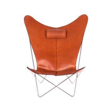 Poltrona a pipistrello KS - Nocciola, struttura inox - OX Denmarq