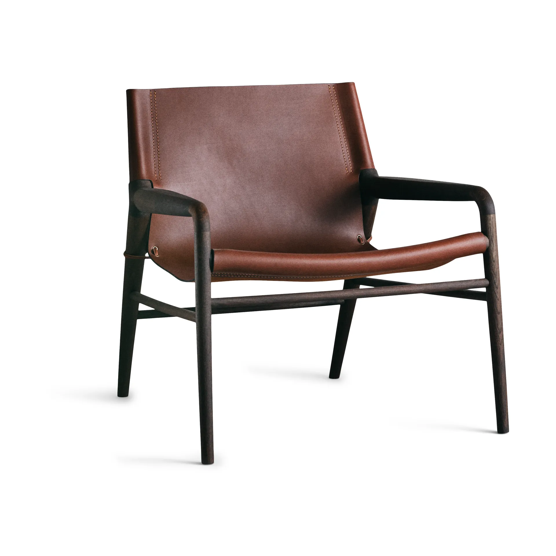Poltrona Rama Chair rovere affumicato, Cognac OX Denmarq