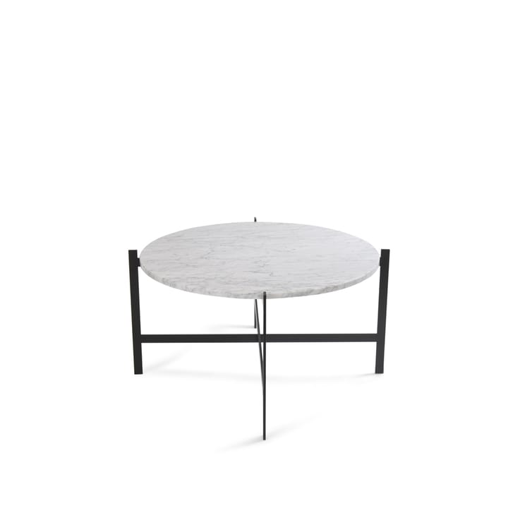 Tavolino Deck - marmo bianco, struttura nera - OX Denmarq