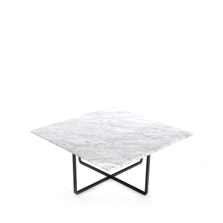 Tavolino Ninety - marmo di Carrara, base nera - OX Denmarq