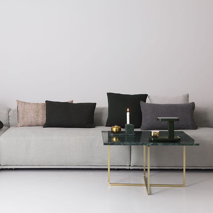 Tavolino Ninety, marmo di Carrara, base nera OX Denmarq
