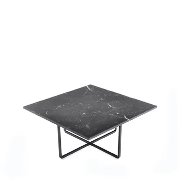 Tavolino Ninety - marmo Marquina, base nera - OX Denmarq