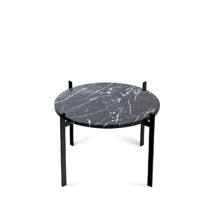 Tavolino Single Deck - marmo nero, struttura nera - OX Denmarq