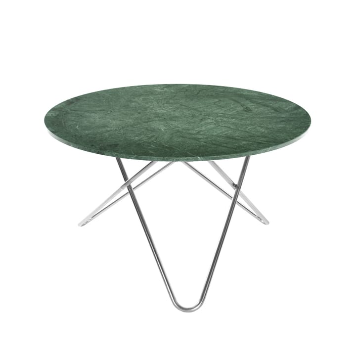 Tavolo da pranzo Big O Table - marmo Indio, base in acciaio inox - OX Denmarq