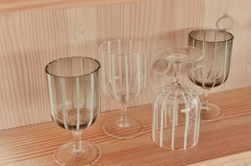 Bicchiere da vino Mizu confezione da 2 - Grigio-bianco - OYOY