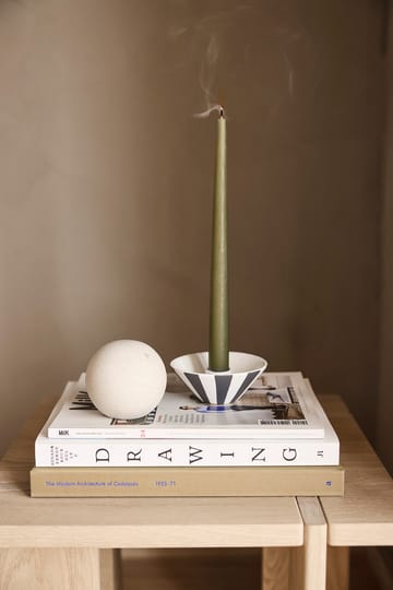 Candeliere basso Toppu 4 cm - Bianco-nero - OYOY