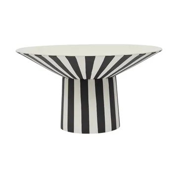 Centrotavola Toppu alto Ø30x17 cm - Bianco-nero - OYOY