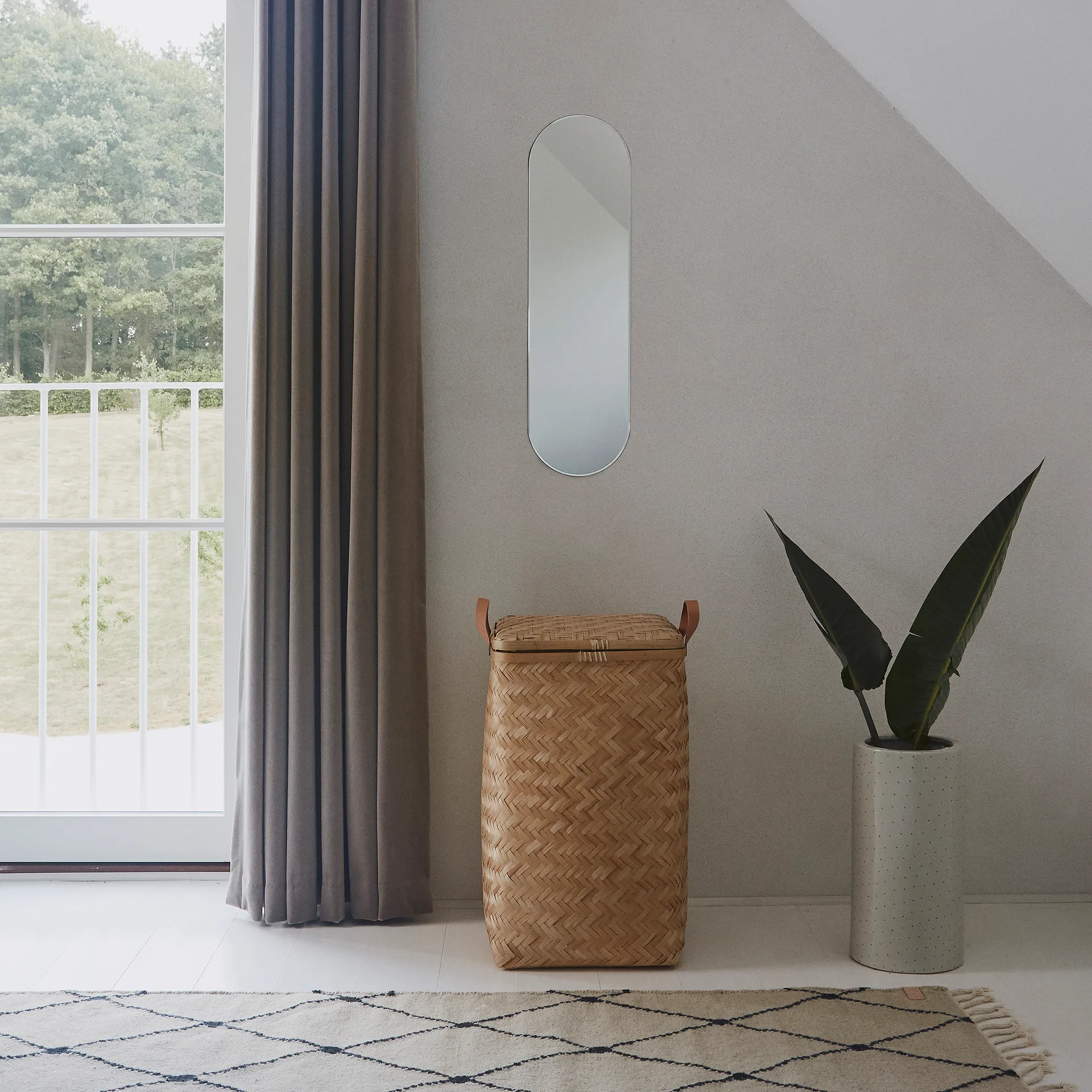 Cesto portabiancheria Sporta, naturale OYOY