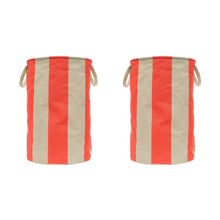 Cesto portaoggetti Kara grande Ø38x54 cm - Rosso ciliegia - OYOY